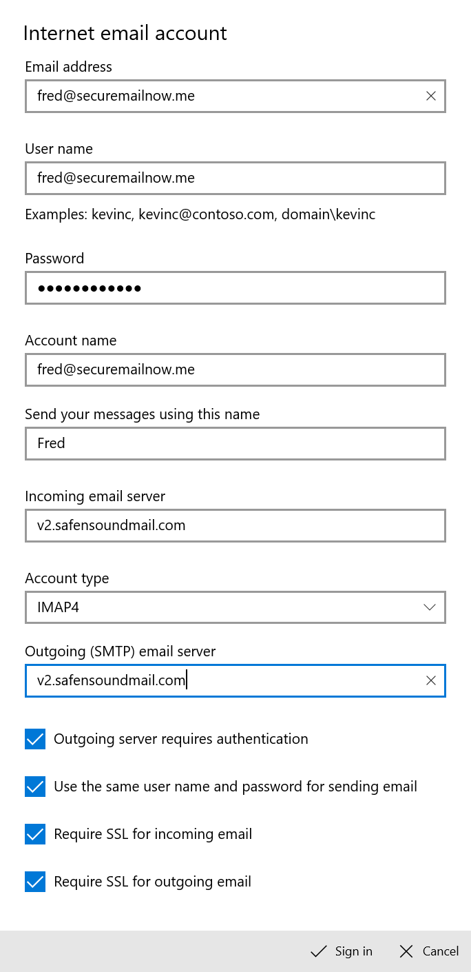Windows Mail Step 5
